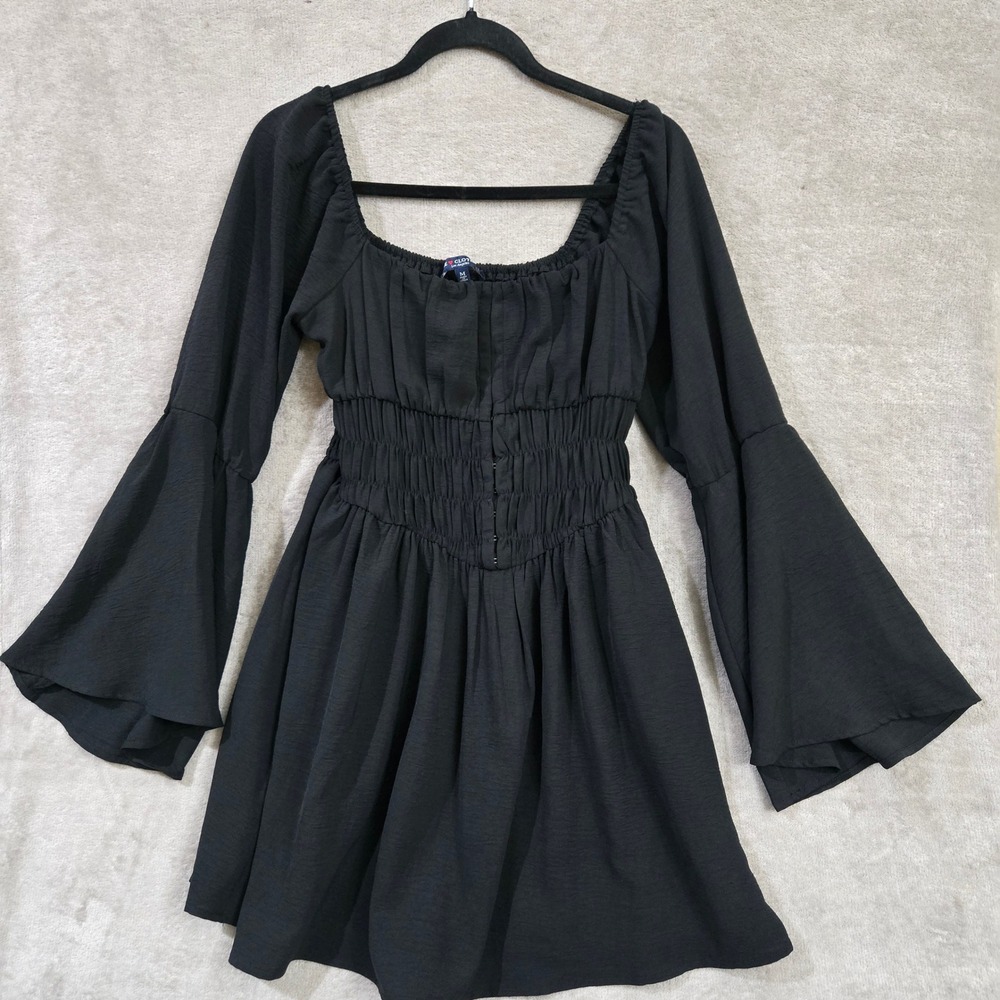 Whimsigoth Witchy Renaissance Dress Medium Black Renaissance Victorian Grunge